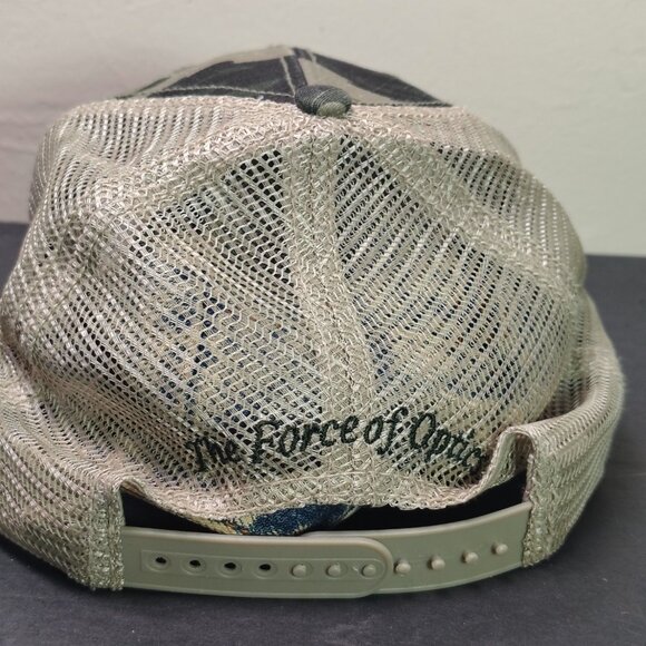 Vortex Optics Mesh Hat Cap Snap Back Camo Distressed Patch Logo Adjustable Mens - Picture 4 of 10